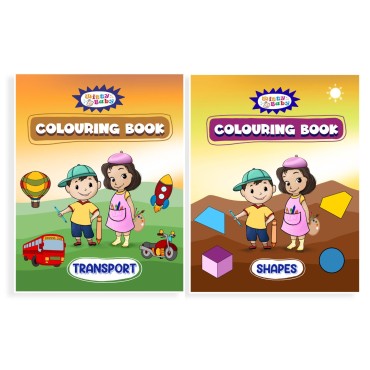 JUMBO A4 SIZE 16 Pages Each Colouring Books (Set of 2) For Kids 2 to 7 Years