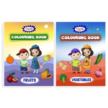 JUMBO A4 SIZE 16 Pages Each Colouring Books (Set of 2) For Kids 2 to 7 Years