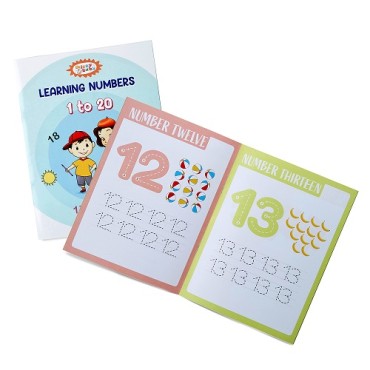 JUMBO A4 Size 1 To 20  Numbers Learning Book for Kids For Kids 2 to 6 Years  
